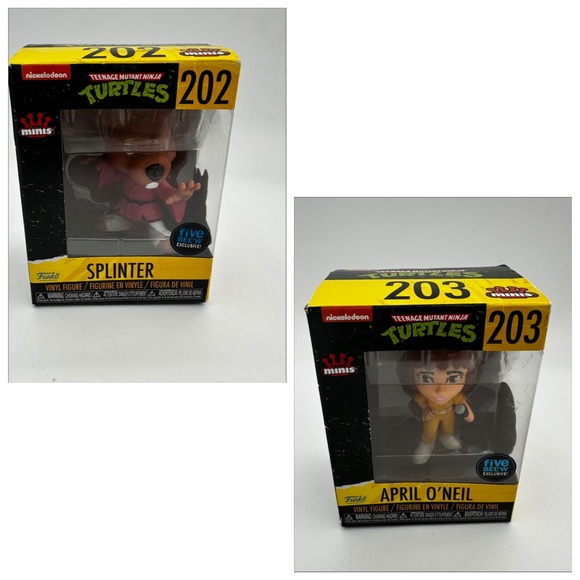 Nickelodeon Minis Teenage Mutant Ninja Turtles Splinter & April (Set of 2) - Picture 1 of 11
